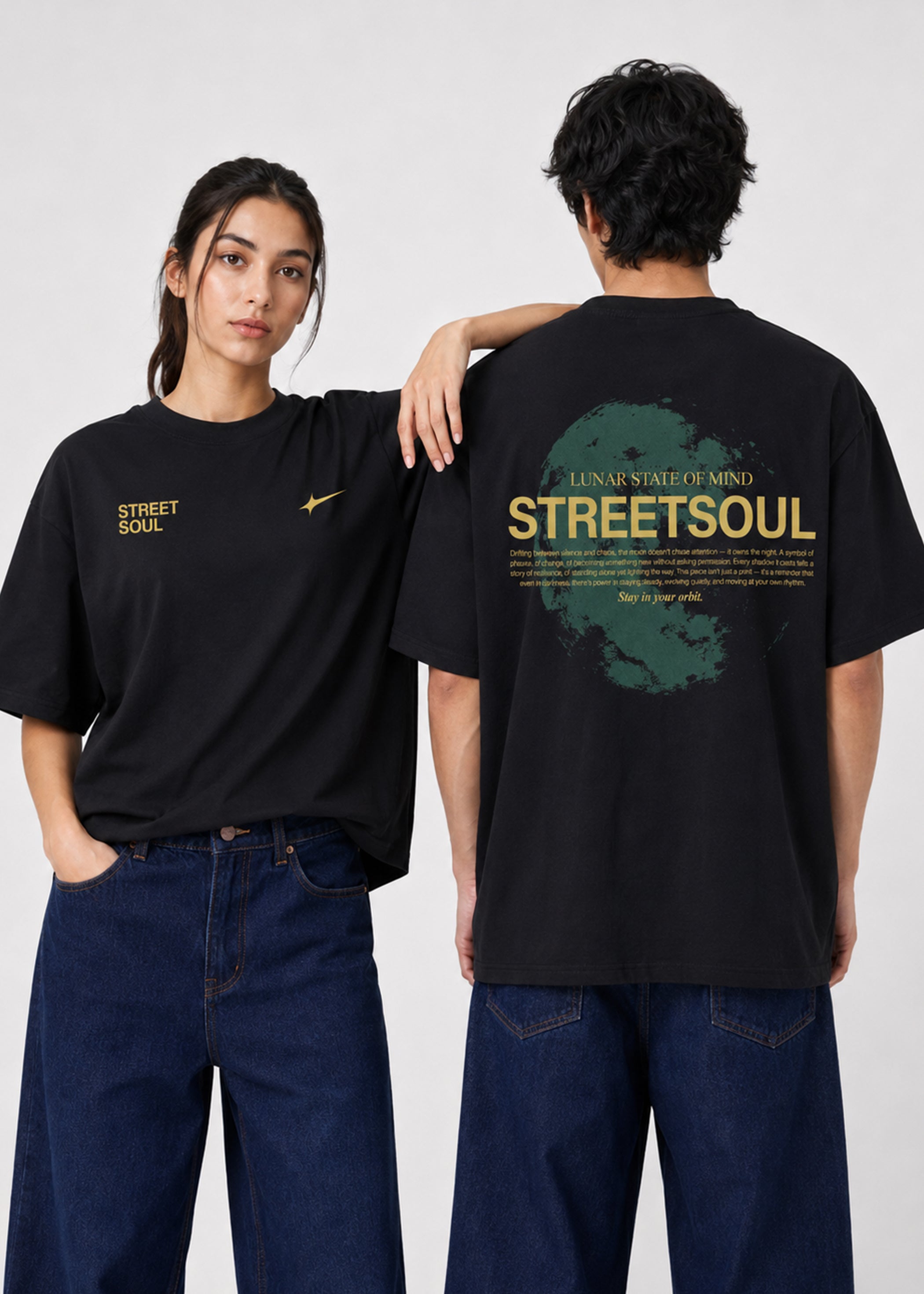 Street Soul Oversized T-Shirt (Black)