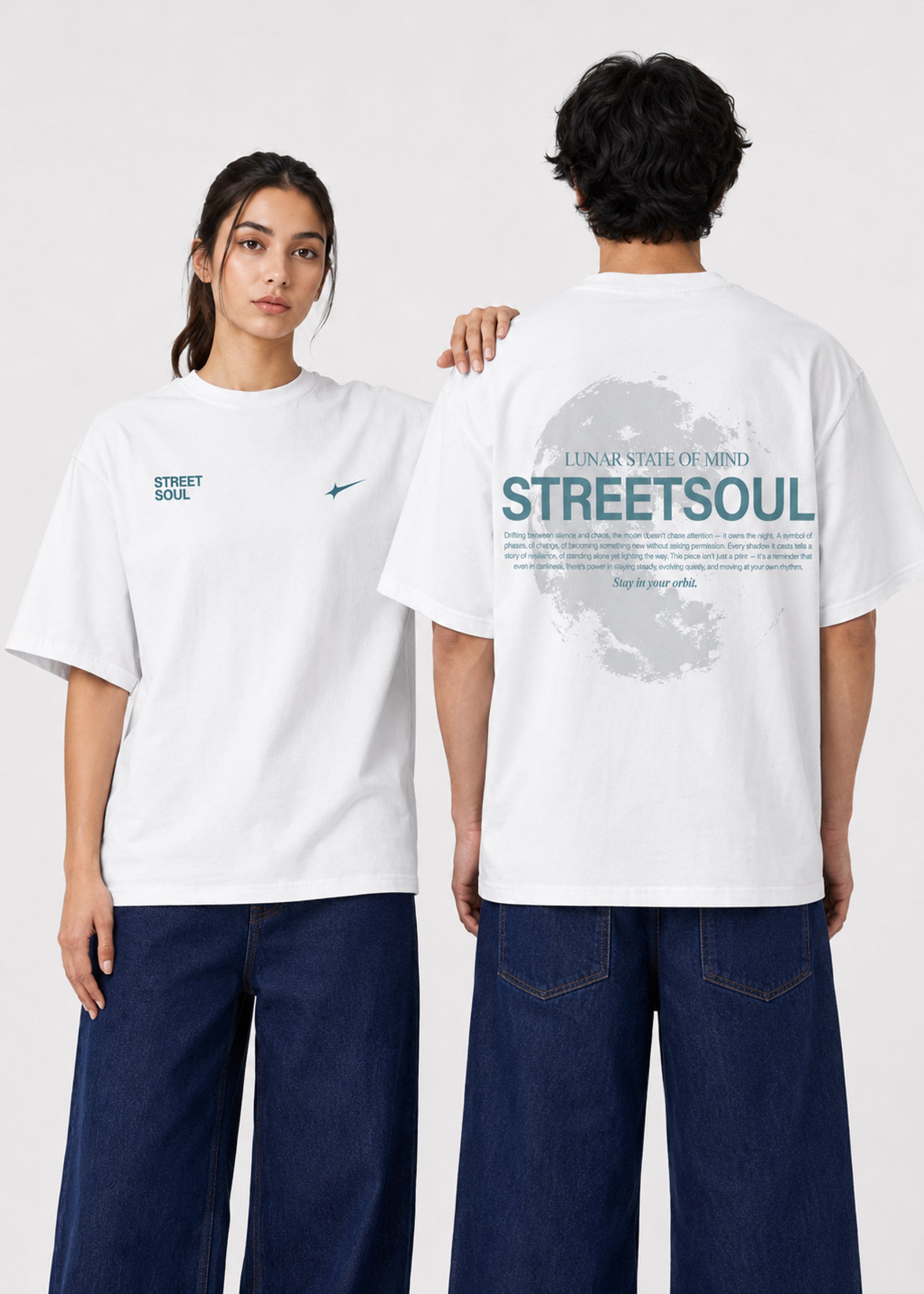 Street Soul Oversized T-Shirt (White)