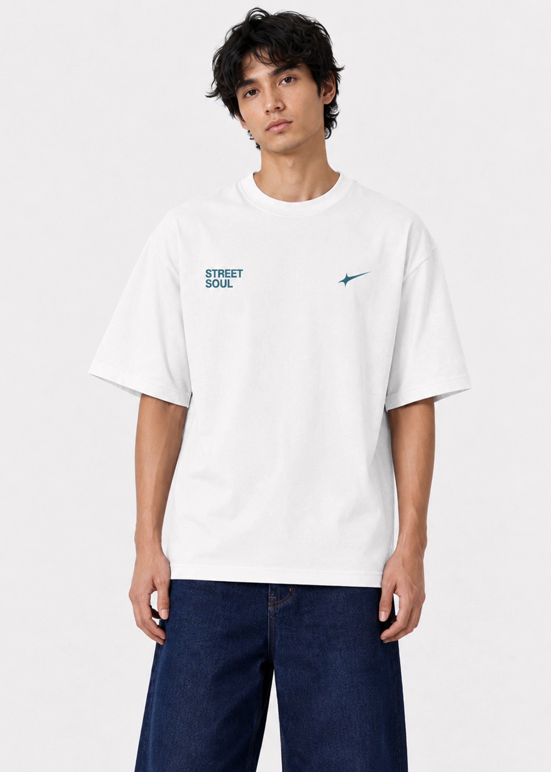 Street Soul Oversized T-Shirt (White)