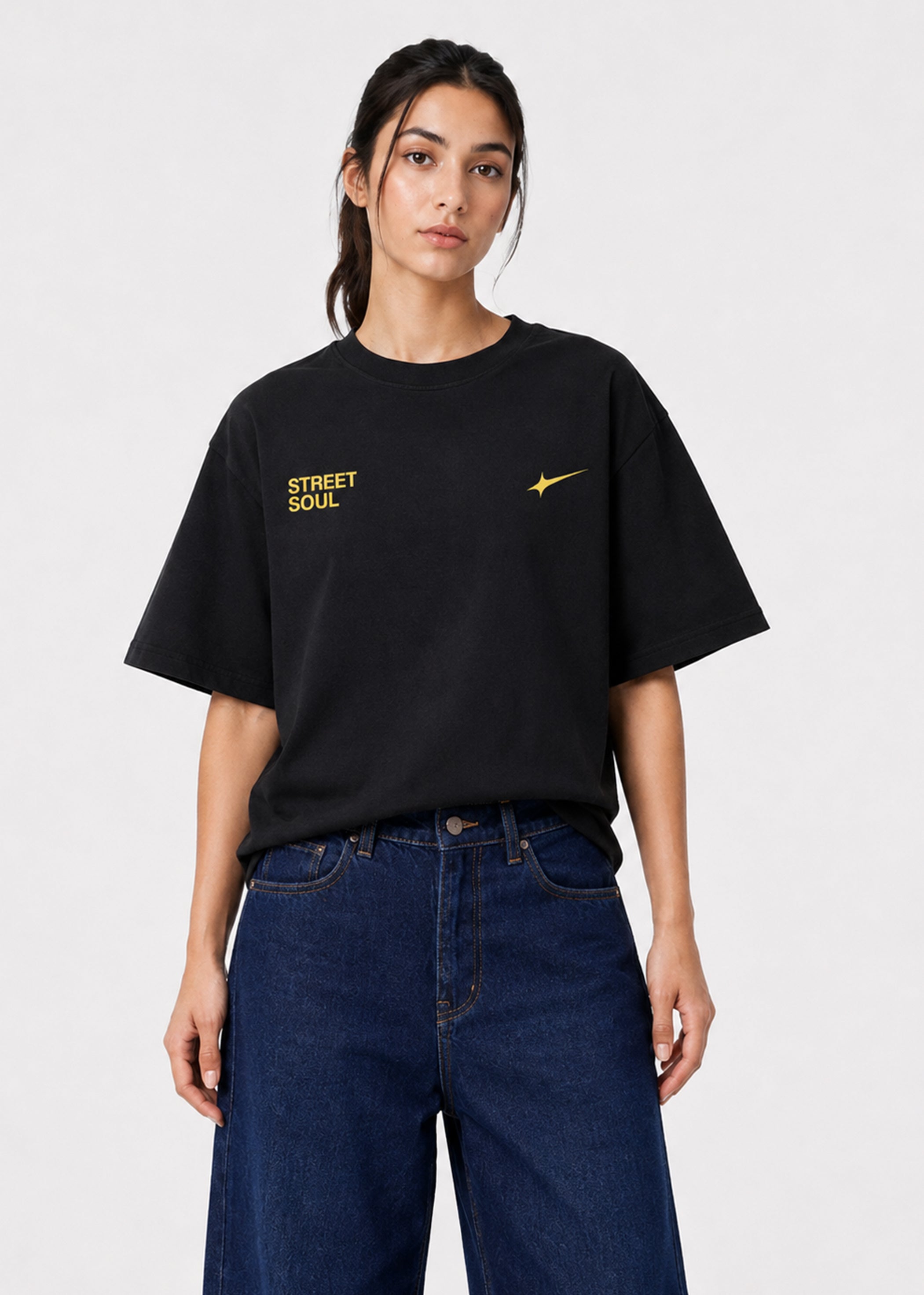 Street Soul Oversized T-Shirt (Black)