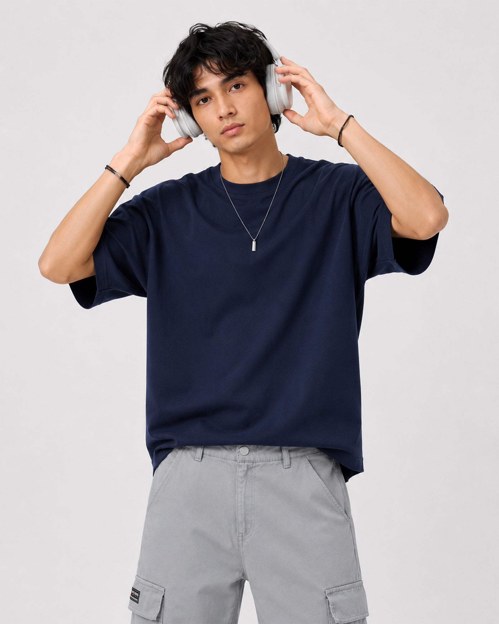 Basic Oversized T-Shirt – Midnight Navy