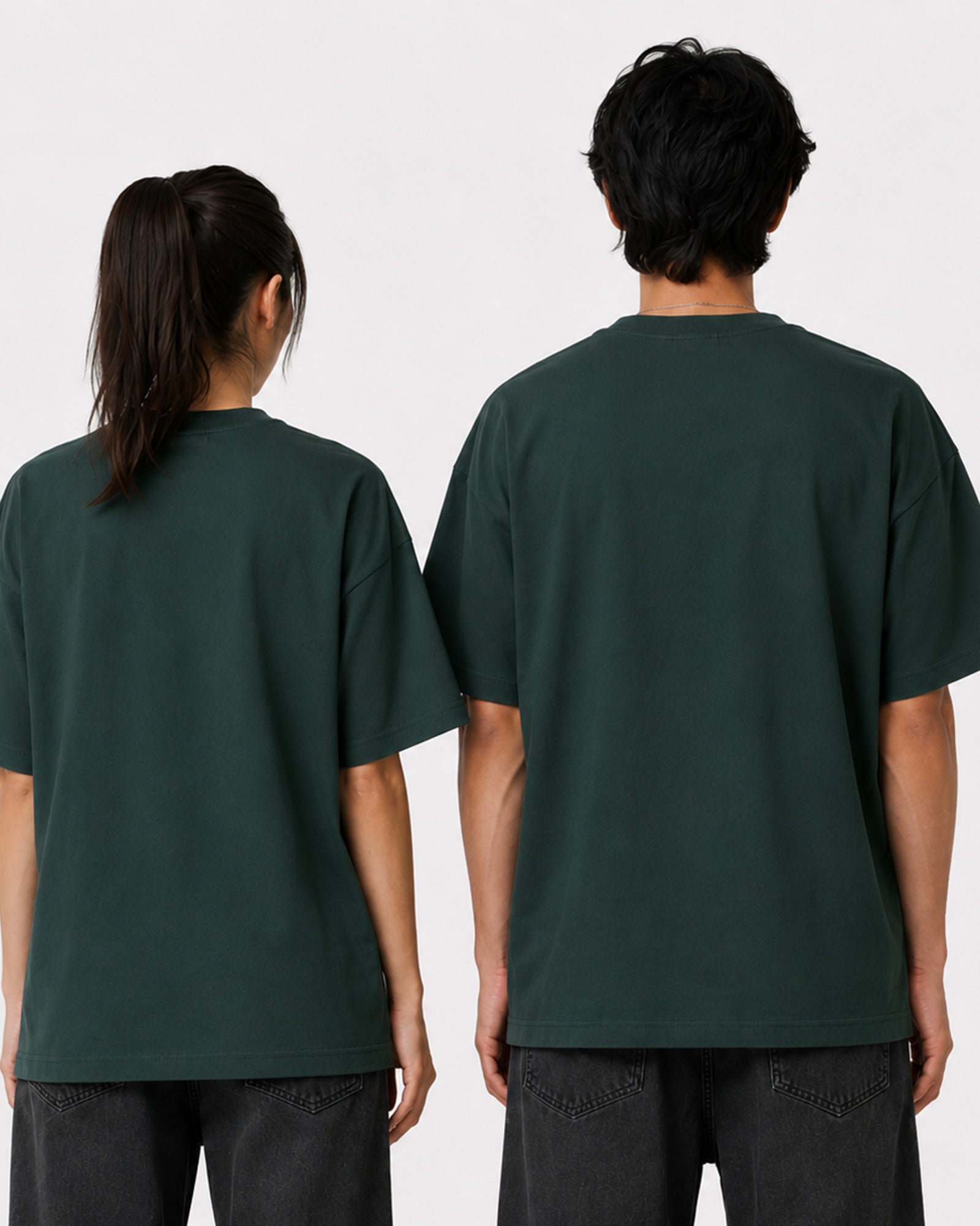 Basic Oversized T-Shirt – Bottle Green