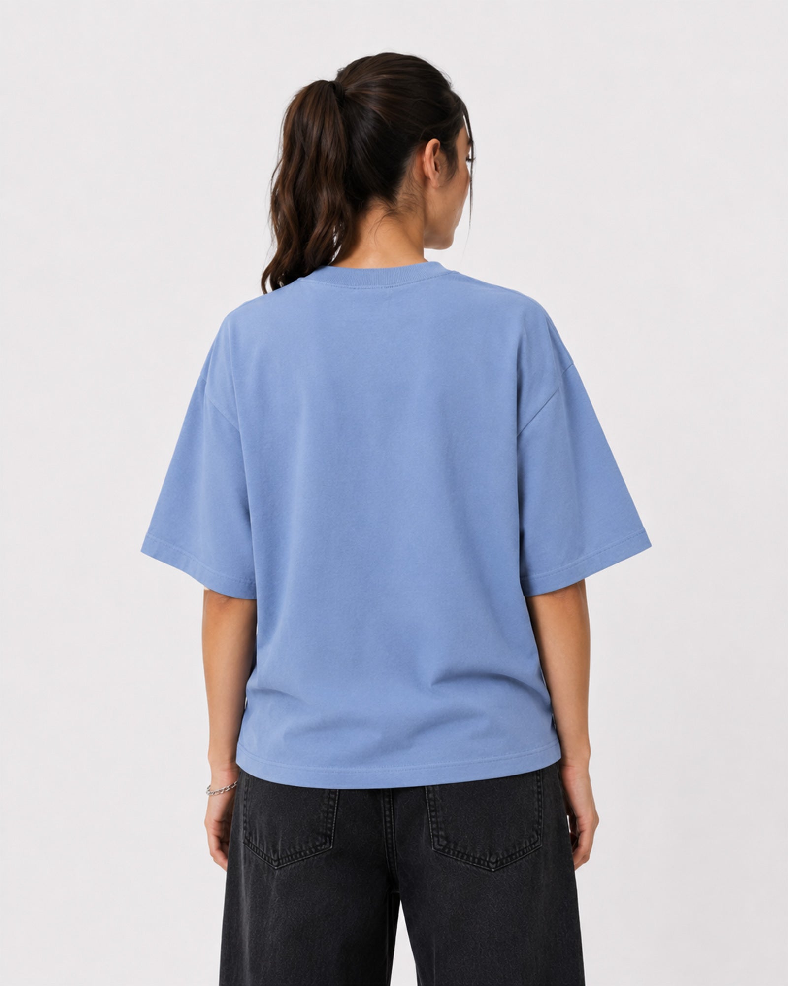Basic Oversized T-Shirt – Carolina Blue
