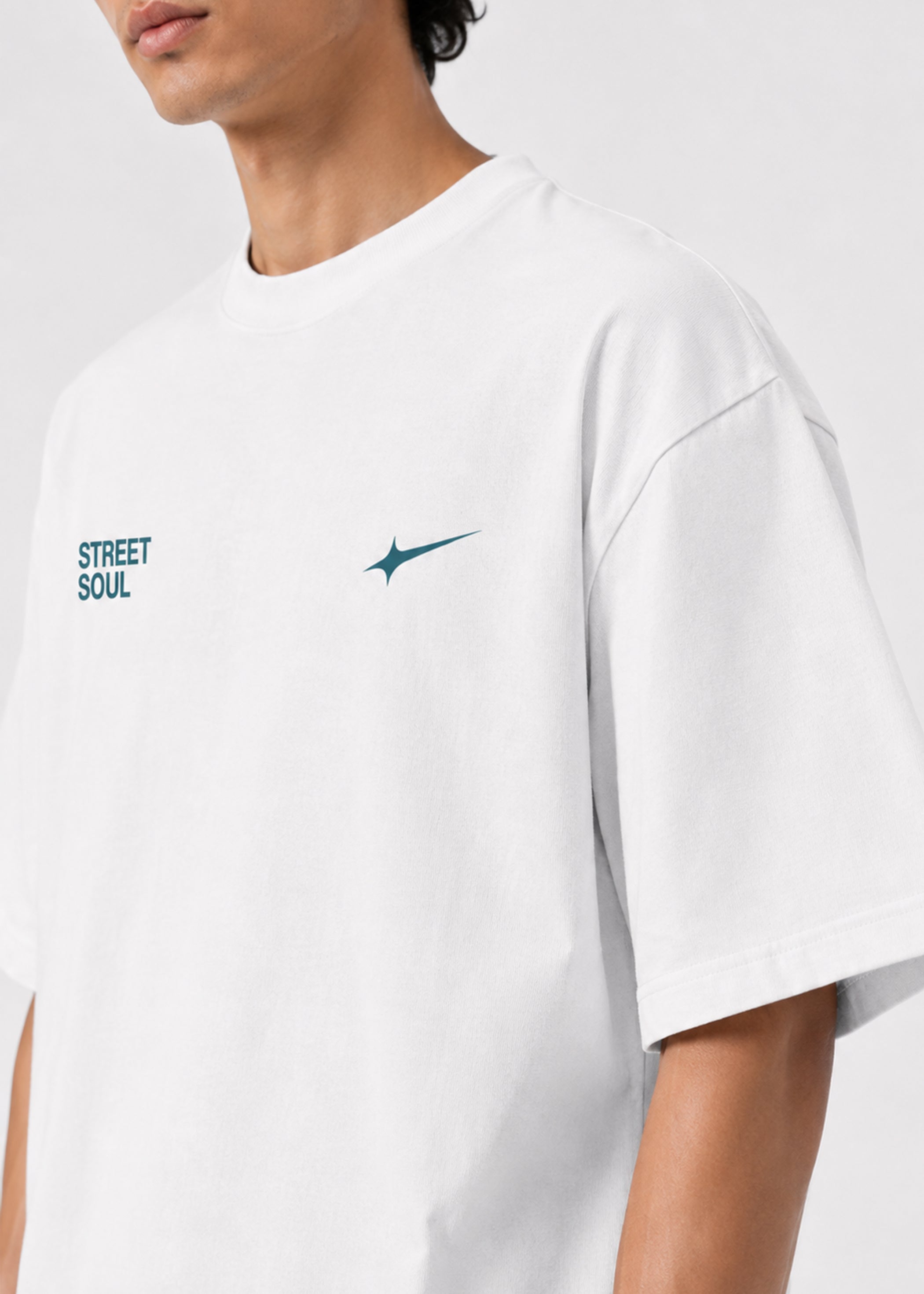 Street Soul Oversized T-Shirt (White)