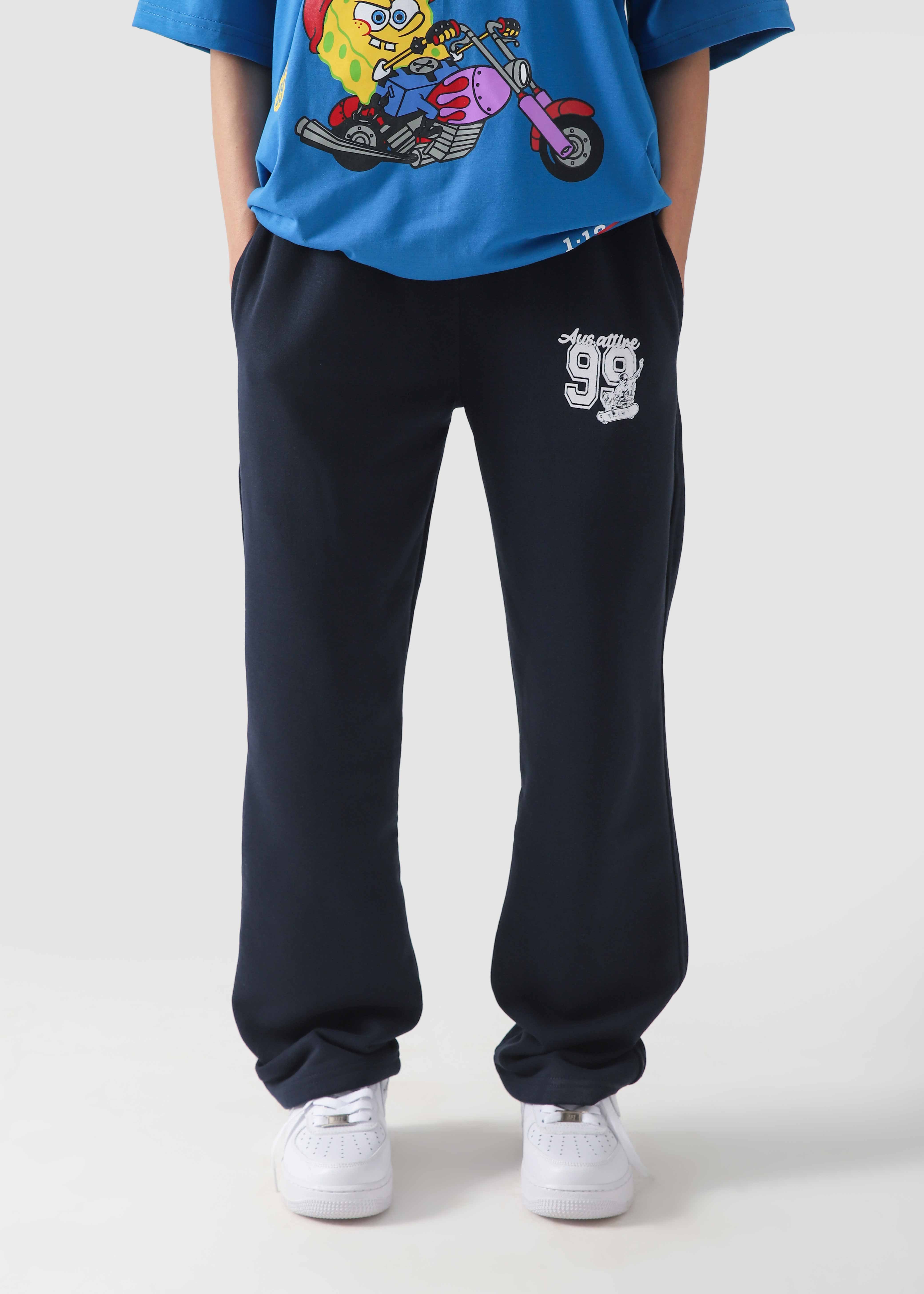 99 Varsity Straight Fit Trouser | Navy Blue