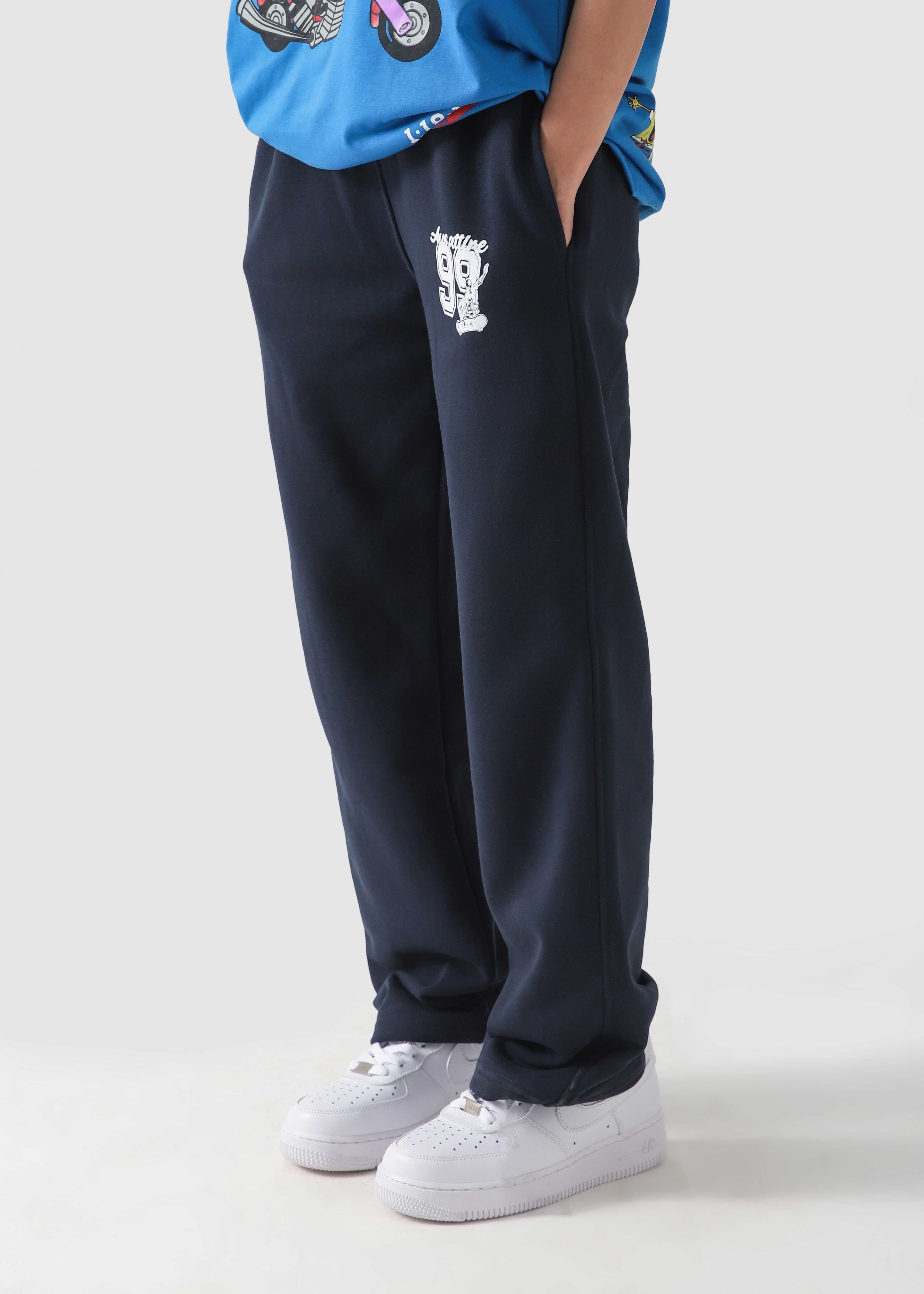 99 Varsity Straight Fit Trouser | Navy Blue