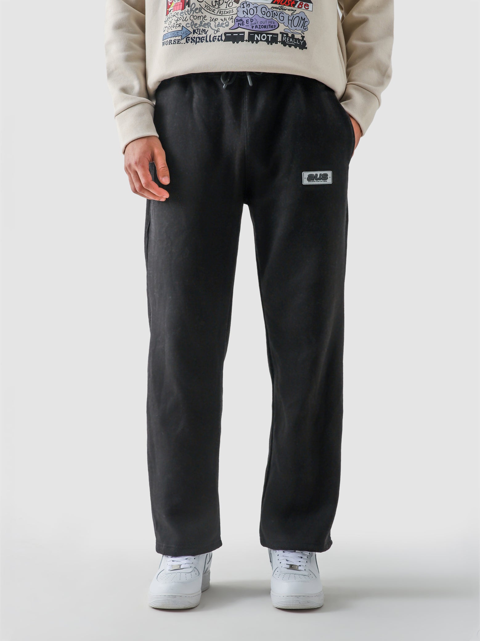 Straight Fit Trouser (Black, WE)