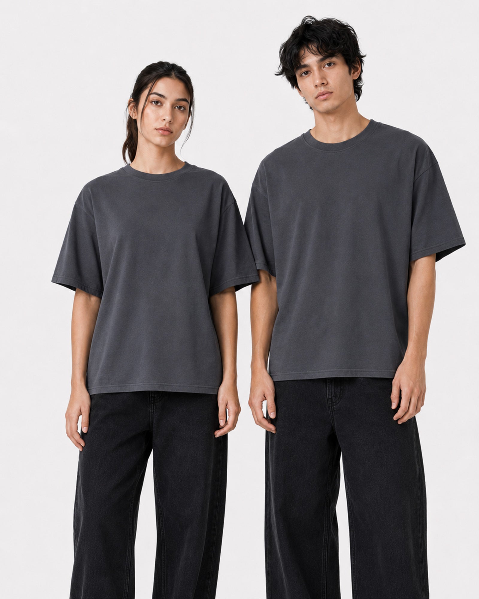 Basic Oversized T-Shirt – Steel Grey