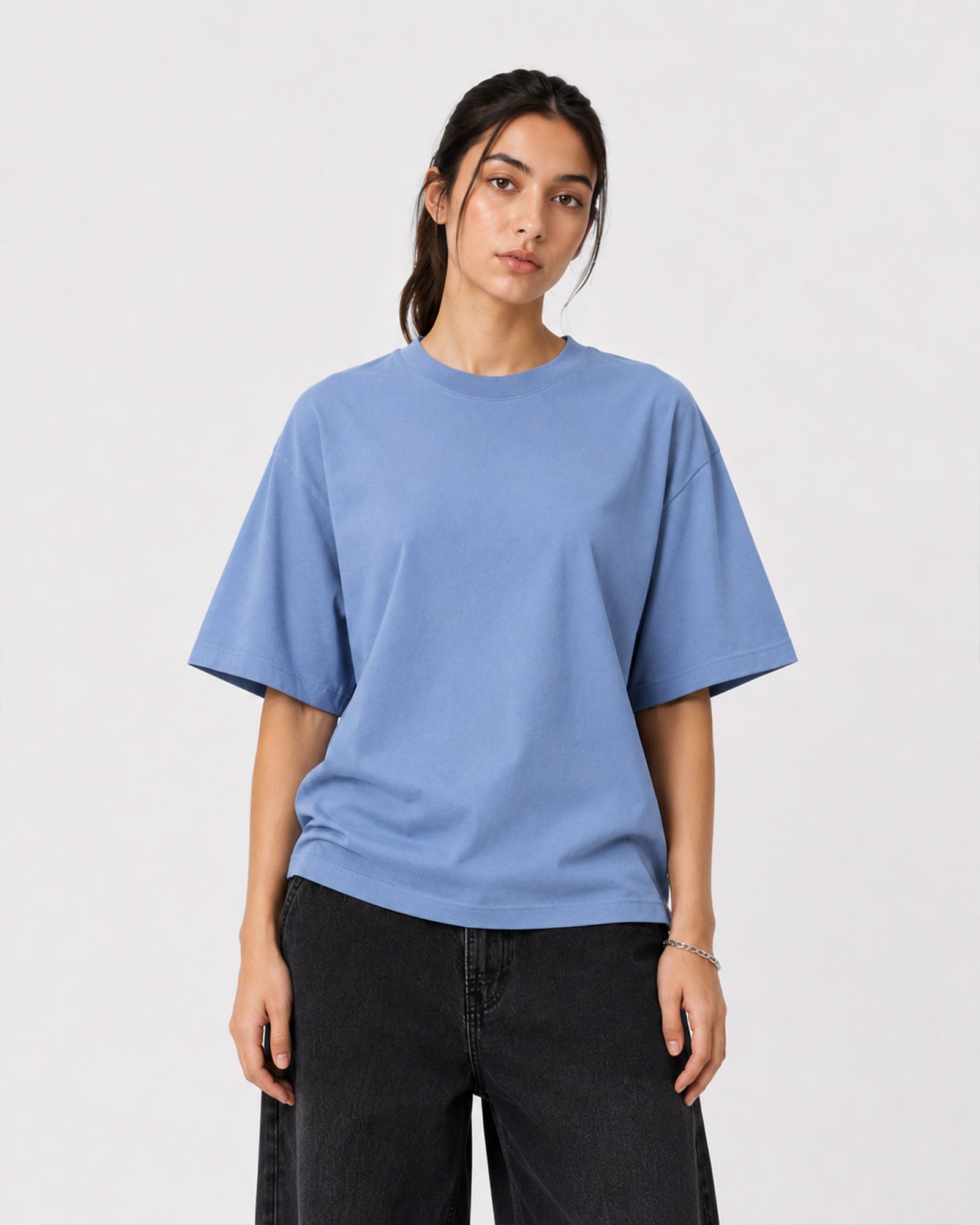 Basic Oversized T-Shirt – Carolina Blue