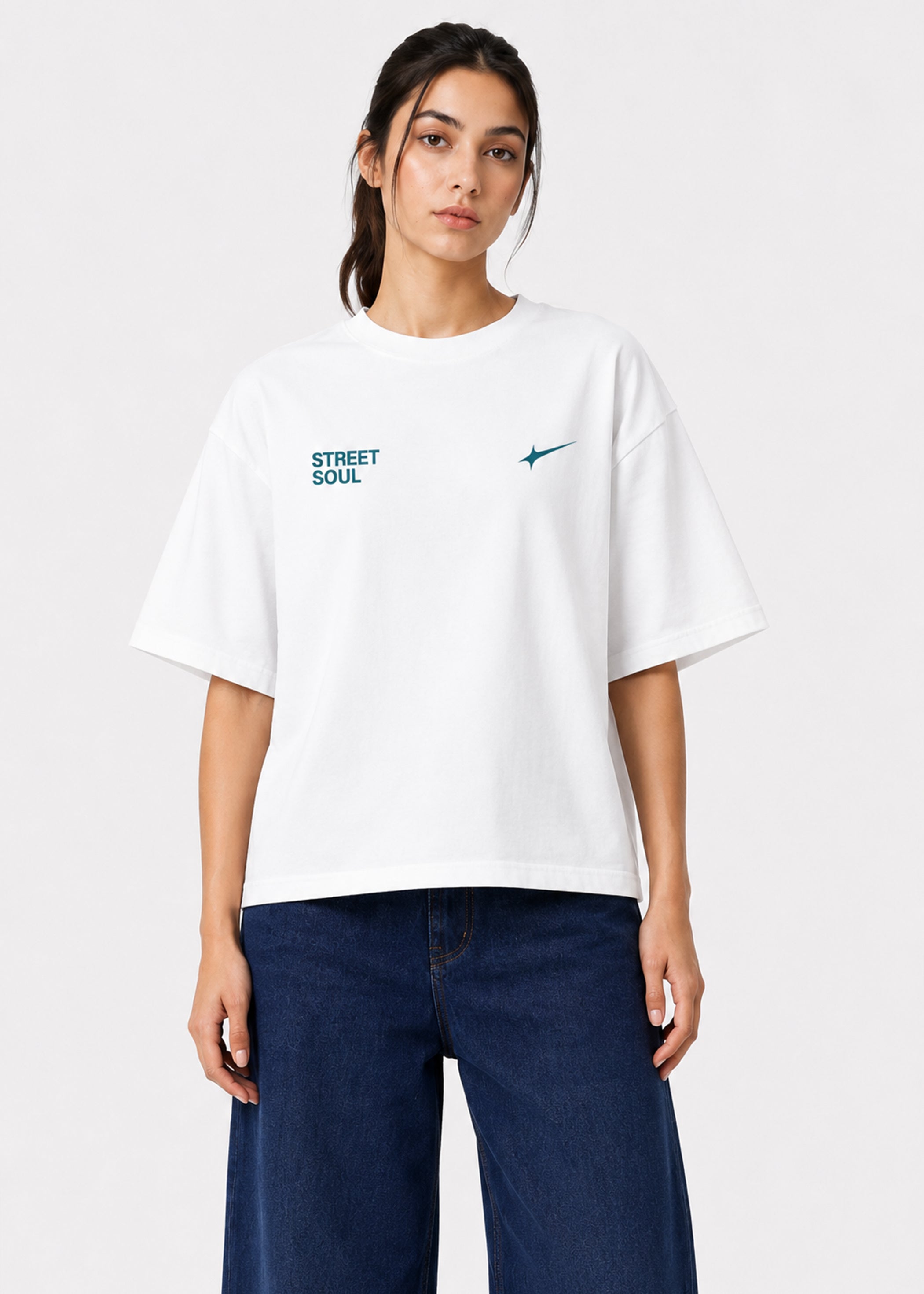 Street Soul Oversized T-Shirt (White)