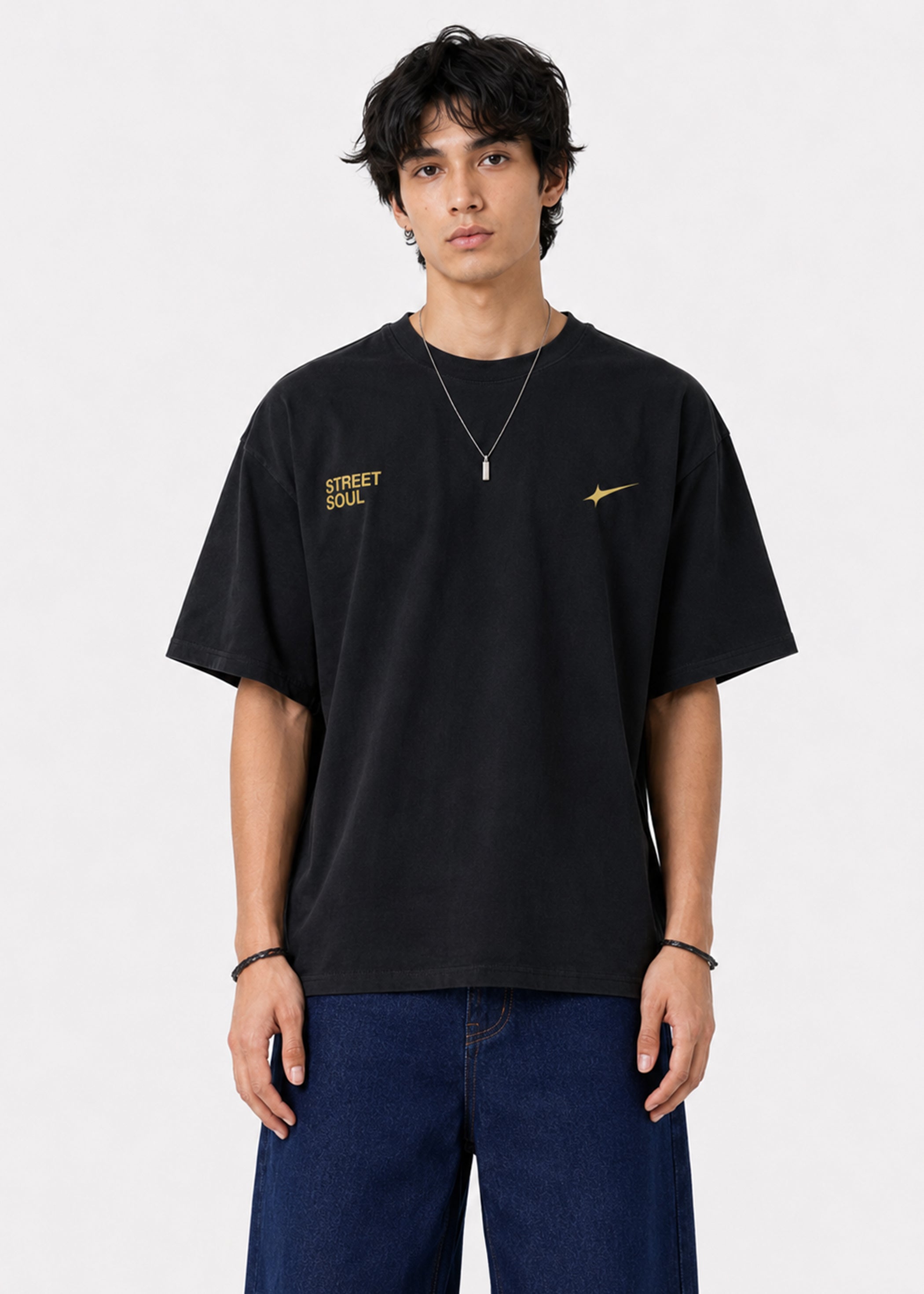 Street Soul Oversized T-Shirt (Black)