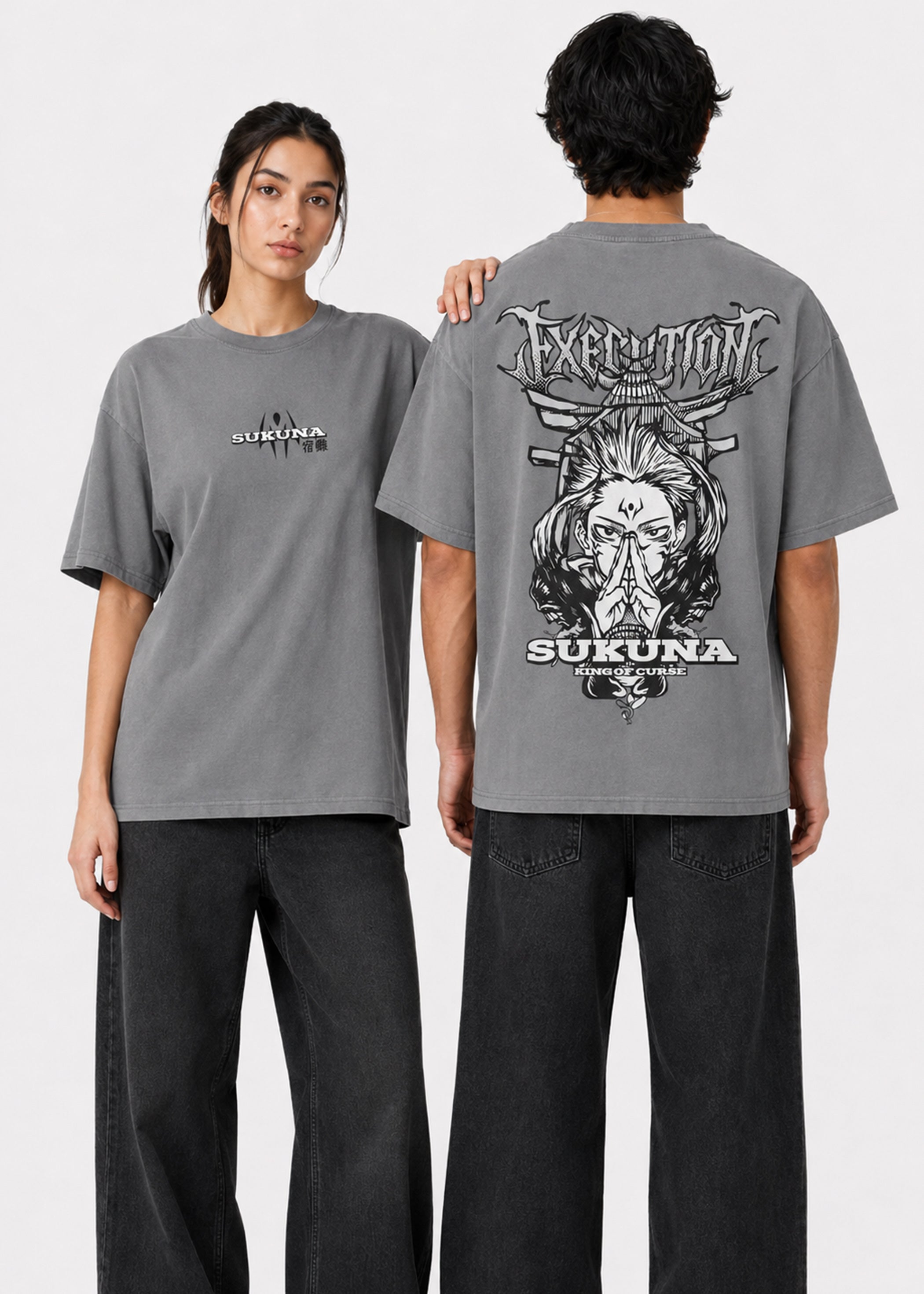 Sukuna Execution Oversized T-Shirt