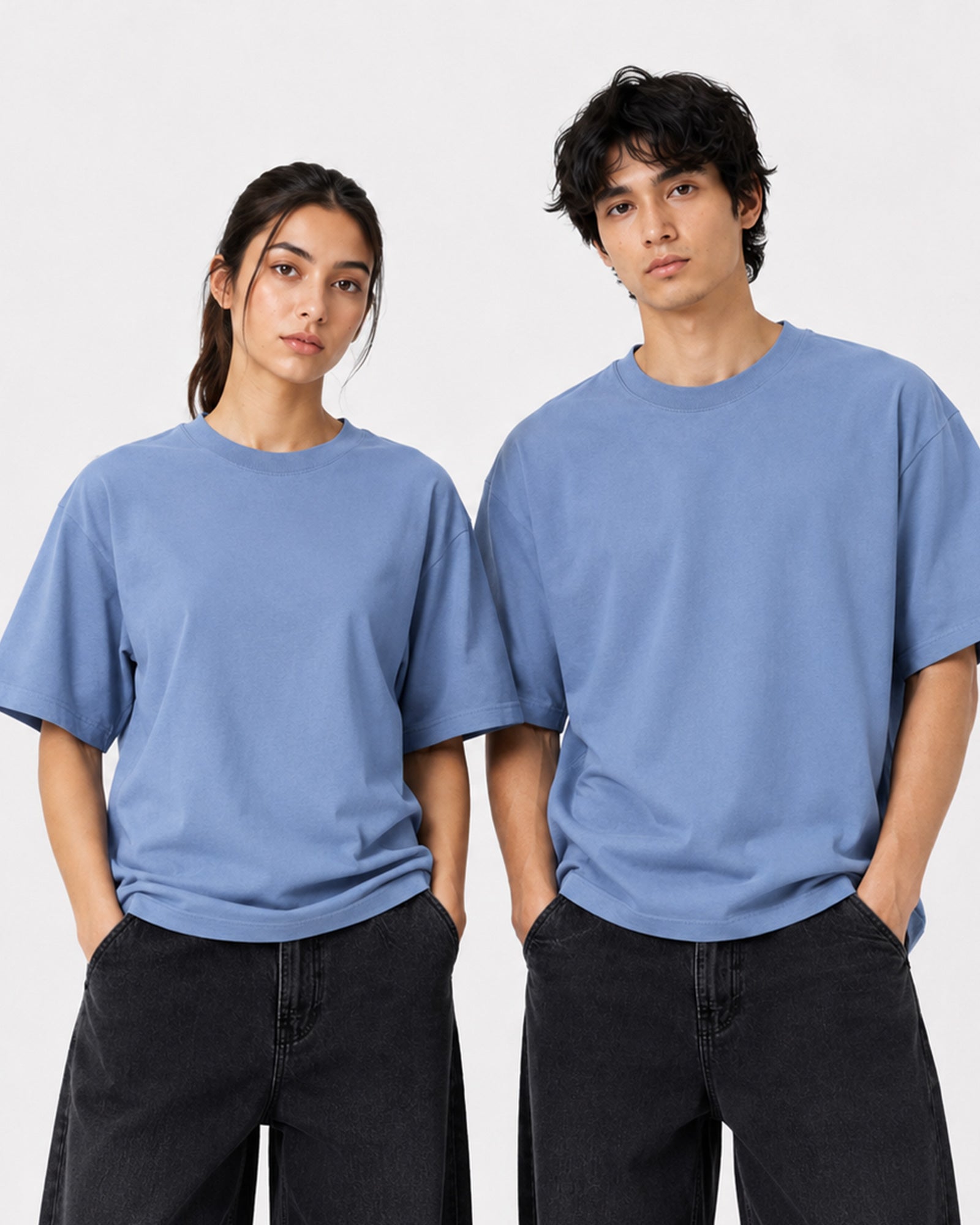 Basic Oversized T-Shirt – Carolina Blue