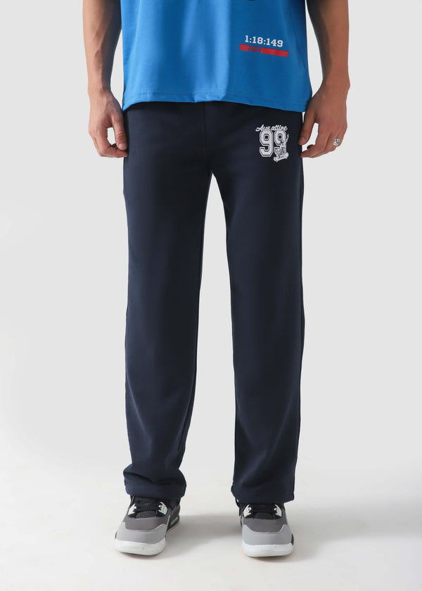 99 Varsity Straight Fit Trouser | Navy Blue