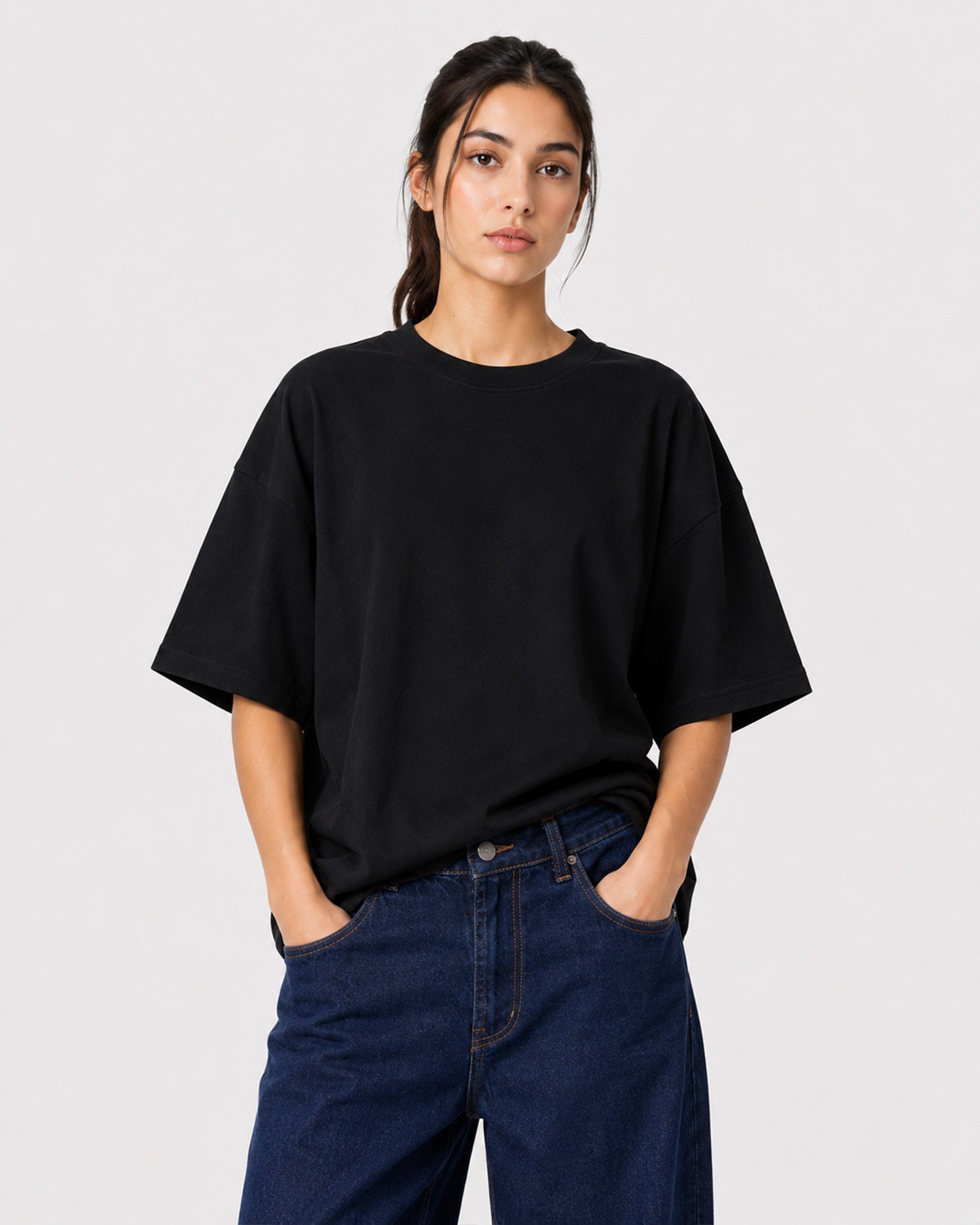 Basic Oversized T-Shirt – Black