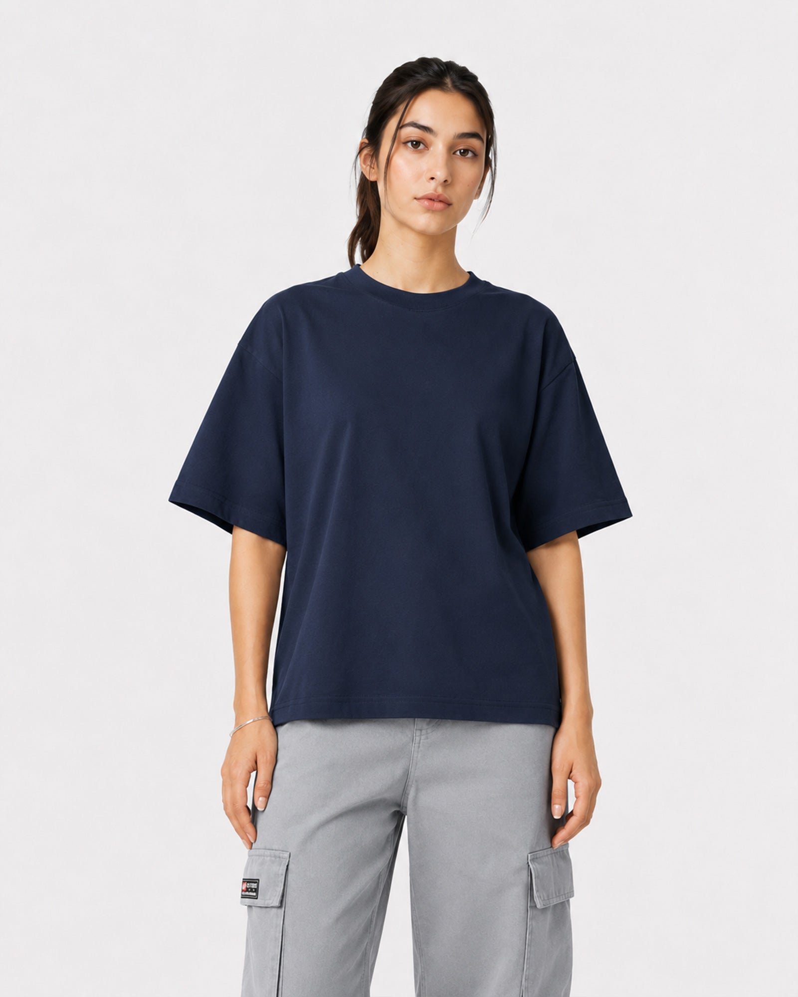 Basic Oversized T-Shirt – Midnight Navy