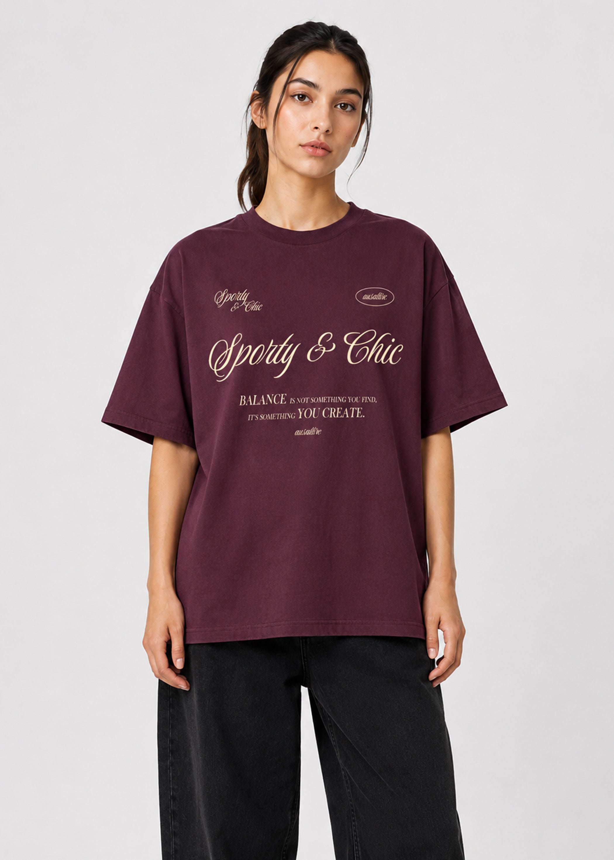 Sporty & Chic Oversized T-Shirt