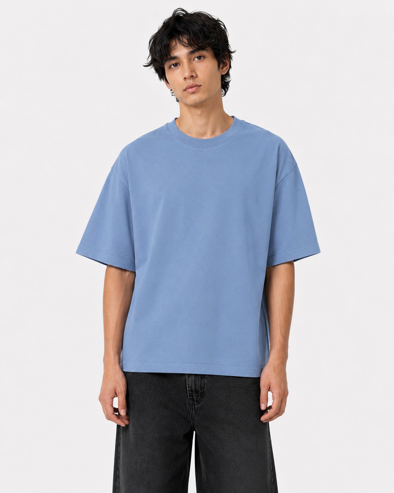 Basic Oversized T-Shirt – Carolina Blue