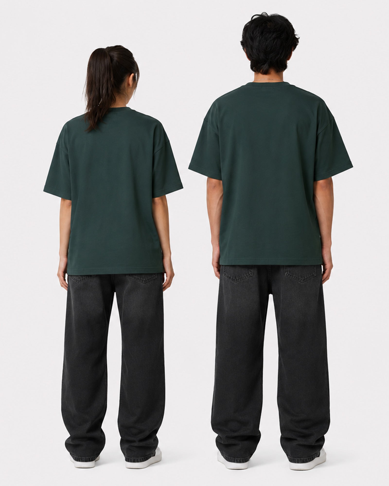 Basic Oversized T-Shirt – Bottle Green
