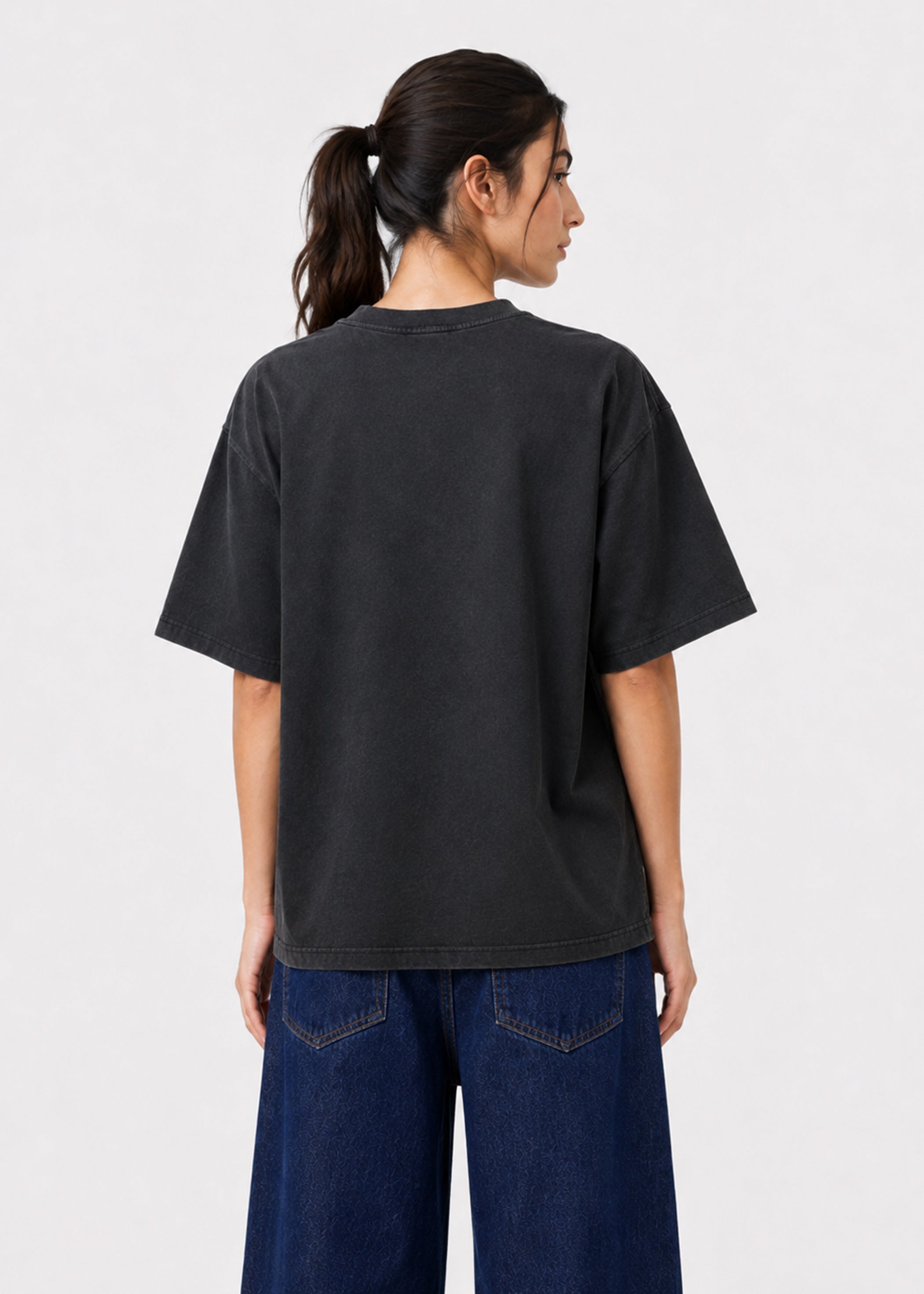 Elegance in Motion Oversized T-Shirt (Black)