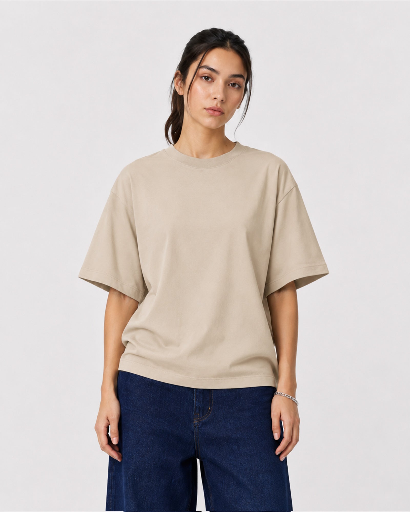 Basic Oversized T-Shirt – Sand