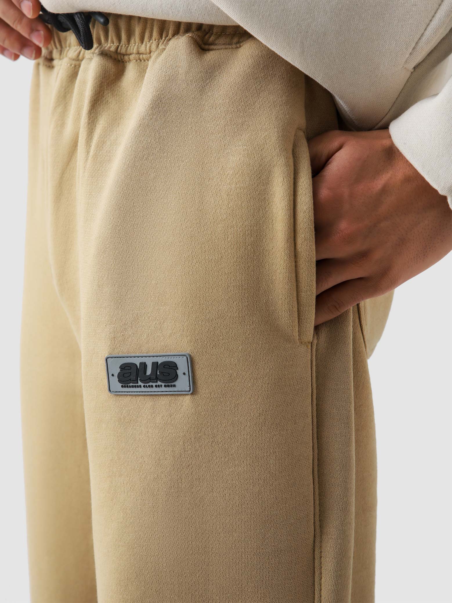 Beige Straight fit Trousers